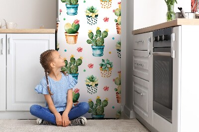 capac decorativ pentru frigider Cactus pictat