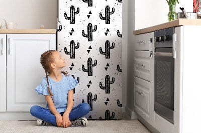 capac decorativ pentru frigider Cactus negru