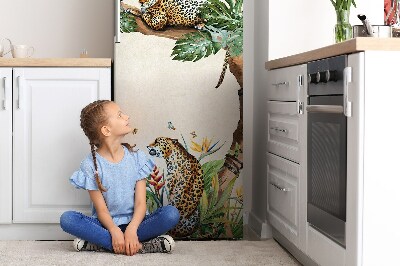 capac decorativ pentru frigider Cheetah pe o ramură