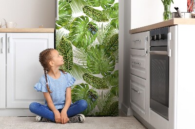 capac decorativ pentru frigider Broască pe o frunză