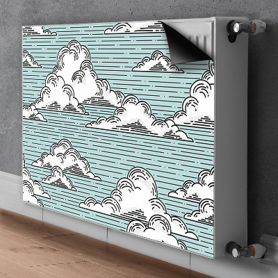 Magnet decorativ pentru calorifer Desen de nori