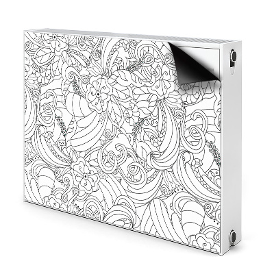 Magnet decorativ pentru calorifer Model de doodle