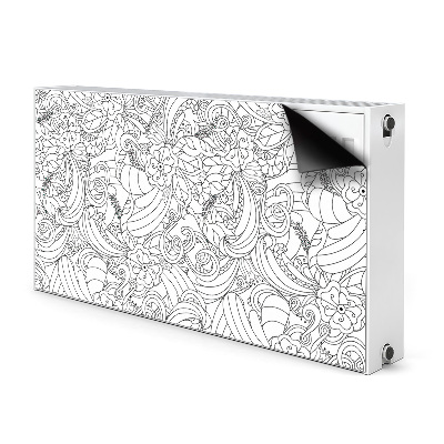 Magnet decorativ pentru calorifer Model de doodle