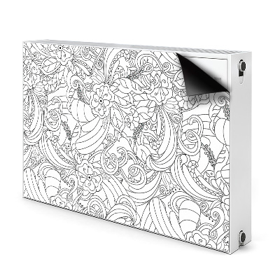 Magnet decorativ pentru calorifer Model de doodle