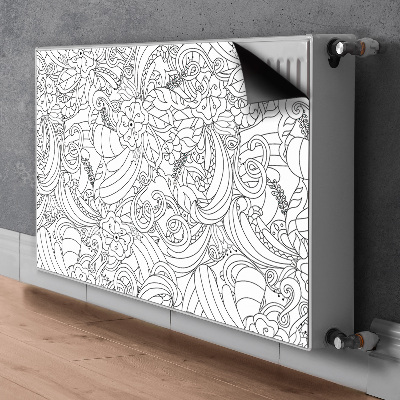 Magnet decorativ pentru calorifer Model de doodle