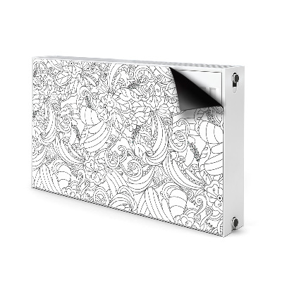 Magnet decorativ pentru calorifer Model de doodle