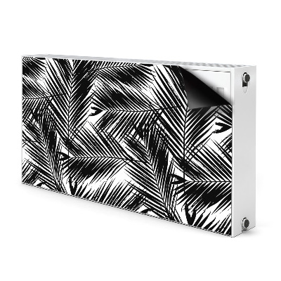 Magnet decorativ pentru calorifer Frunze de palmier negru