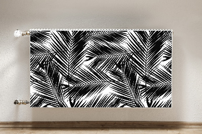 Magnet decorativ pentru calorifer Frunze de palmier negru