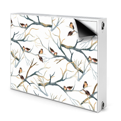 Magnet decorativ pentru calorifer Sparrows pe sucursale