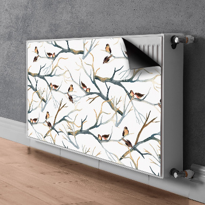 Magnet decorativ pentru calorifer Sparrows pe sucursale