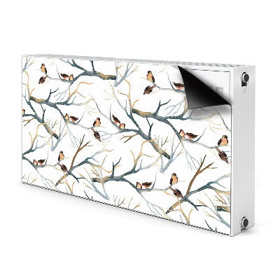 Magnet decorativ pentru calorifer Sparrows pe sucursale