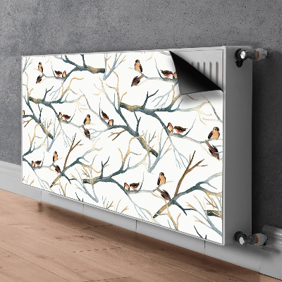 Magnet decorativ pentru calorifer Sparrows pe sucursale