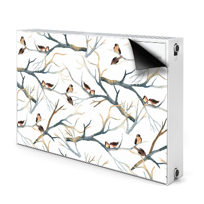 Magnet decorativ pentru calorifer Sparrows pe sucursale