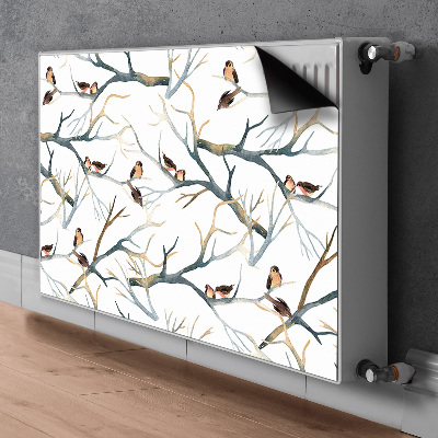 Magnet decorativ pentru calorifer Sparrows pe sucursale