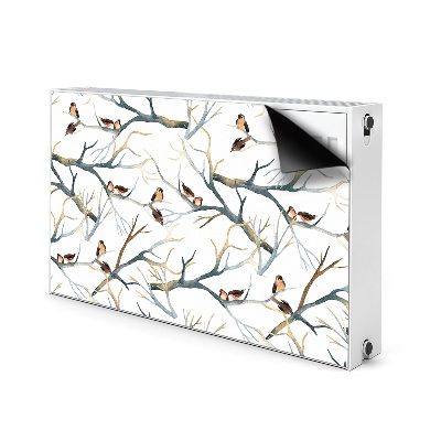 Magnet decorativ pentru calorifer Sparrows pe sucursale