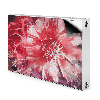 Magnet decorativ pentru calorifer Floare rosie