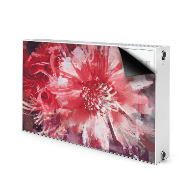 Magnet decorativ pentru calorifer Floare rosie