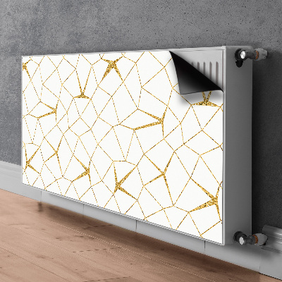 Magnet decorativ pentru calorifer Mozaic de aur