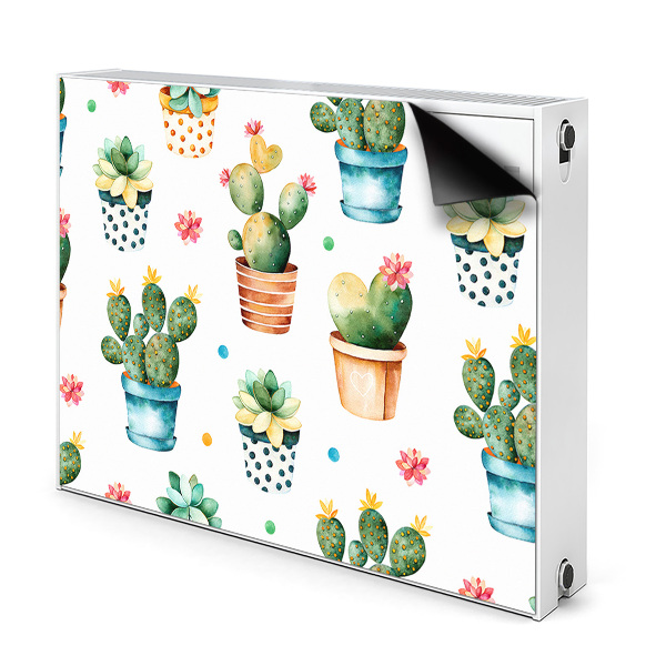 Magnet decorativ pentru calorifer Cactus pictat