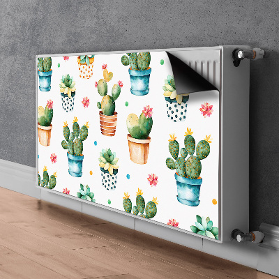 Magnet decorativ pentru calorifer Cactus pictat