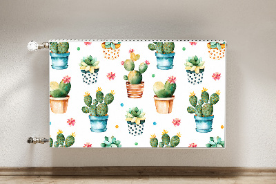 Magnet decorativ pentru calorifer Cactus pictat