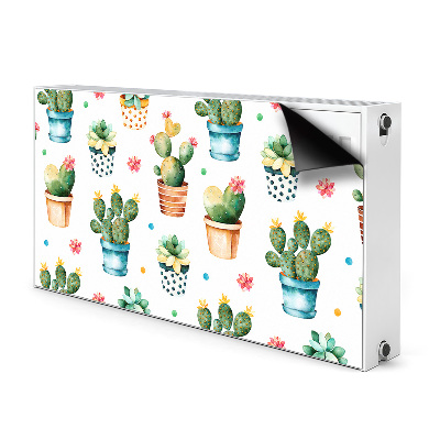 Magnet decorativ pentru calorifer Cactus pictat