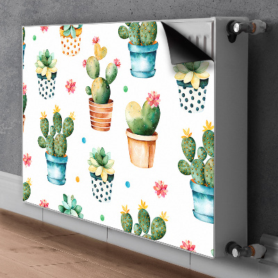 Magnet decorativ pentru calorifer Cactus pictat