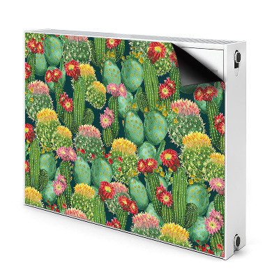 Magnet decorativ pentru calorifer Cacti cu flori