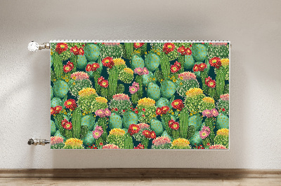 Magnet decorativ pentru calorifer Cacti cu flori