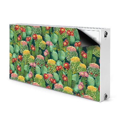 Magnet decorativ pentru calorifer Cacti cu flori