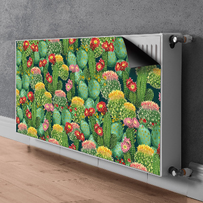 Magnet decorativ pentru calorifer Cacti cu flori