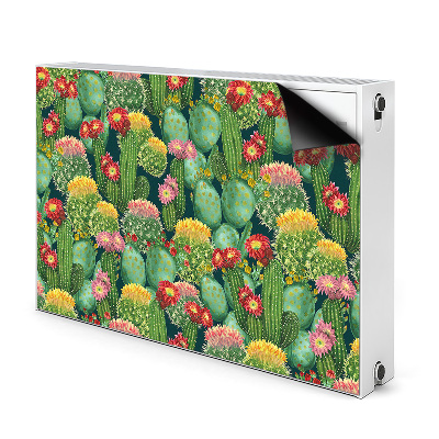 Magnet decorativ pentru calorifer Cacti cu flori