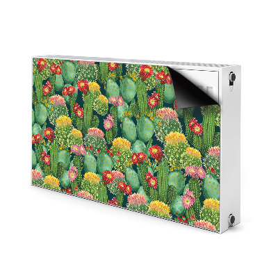 Magnet decorativ pentru calorifer Cacti cu flori