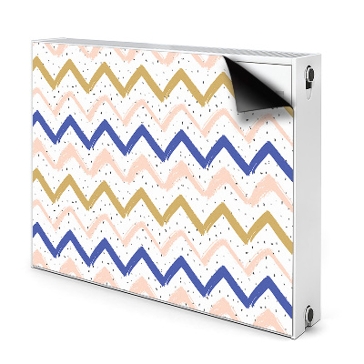 Magnet decorativ pentru calorifer Zigzag-uri pictate