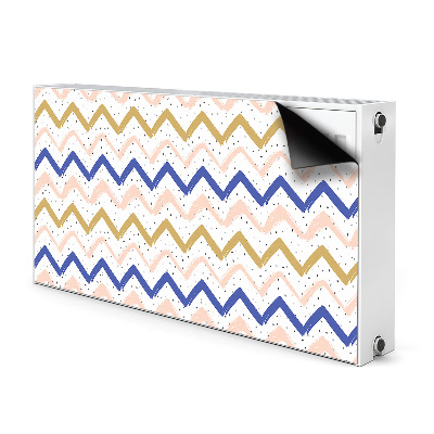 Magnet decorativ pentru calorifer Zigzag-uri pictate