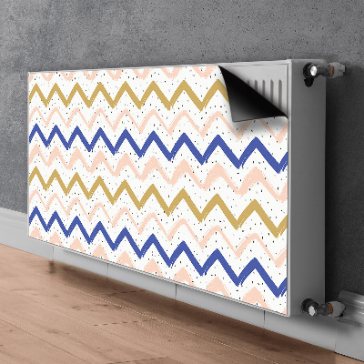 Magnet decorativ pentru calorifer Zigzag-uri pictate