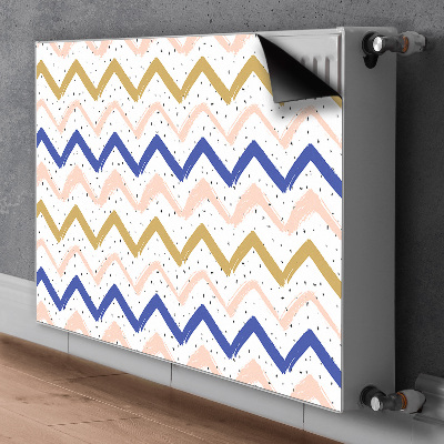 Magnet decorativ pentru calorifer Zigzag-uri pictate