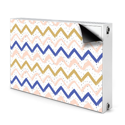 Magnet decorativ pentru calorifer Zigzag-uri pictate