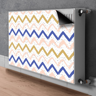 Magnet decorativ pentru calorifer Zigzag-uri pictate