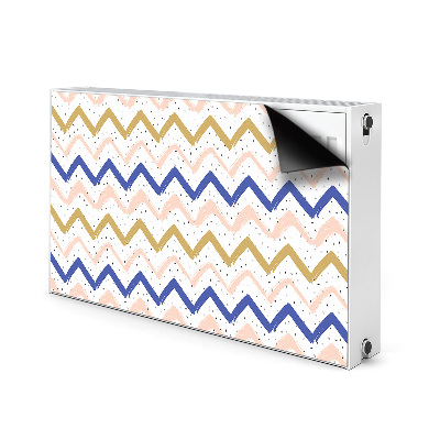 Magnet decorativ pentru calorifer Zigzag-uri pictate