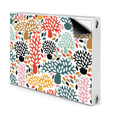 Magnet decorativ pentru calorifer Copaci de doodle