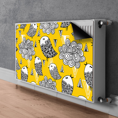 Magnet decorativ pentru calorifer Păsări doodle