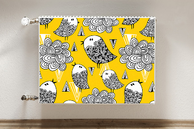 Magnet decorativ pentru calorifer Păsări doodle