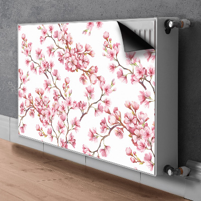 Magnet decorativ pentru calorifer Flori de cireș