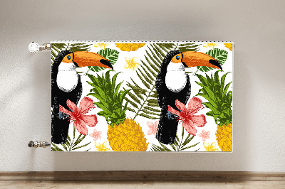 Magnet decorativ pentru calorifer Toucan și ananas