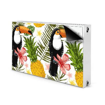 Magnet decorativ pentru calorifer Toucan și ananas