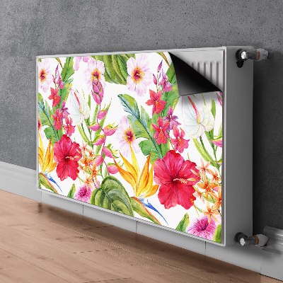 Magnet decorativ pentru calorifer Hibiscus exotic