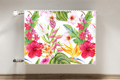 Magnet decorativ pentru calorifer Hibiscus exotic