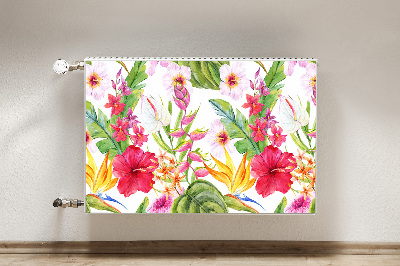 Magnet decorativ pentru calorifer Hibiscus exotic