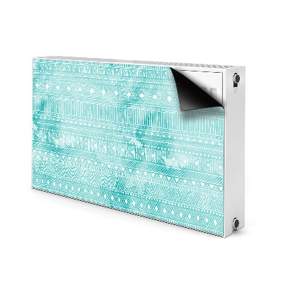 Magnet decorativ pentru calorifer Turcoaz geometric